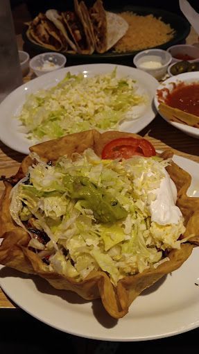 A close up of a plate of food on a table.