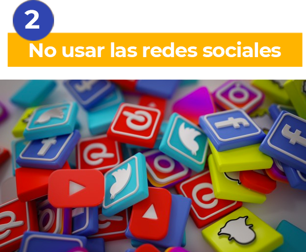  Si no usa las redes sociales semanalmente, las personas pueden pensar que no está activo