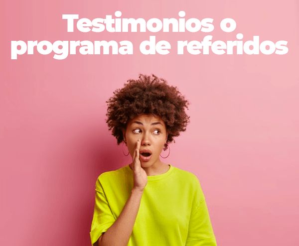 testimonios o programas de referidos