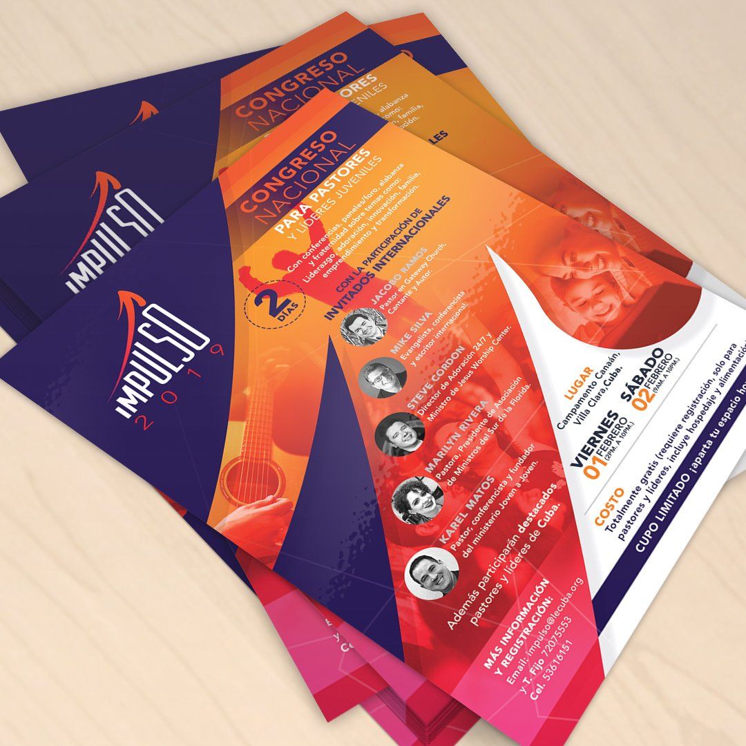 We include any type of common designs that your ministry may need for web or print formats