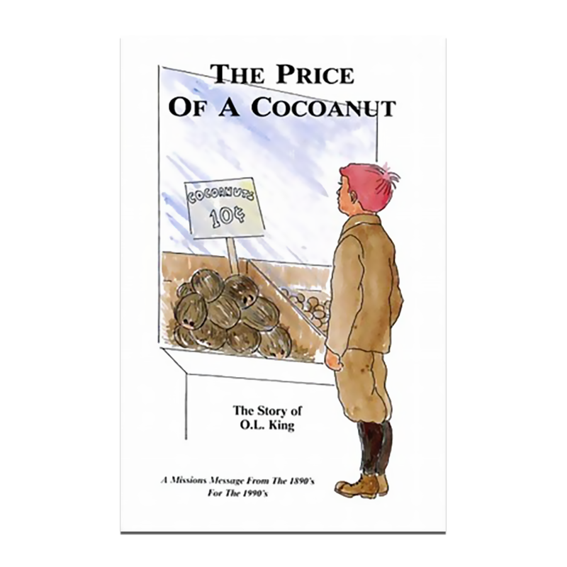 A child in a tan outfit stands looking at a sign in a store window that reads 