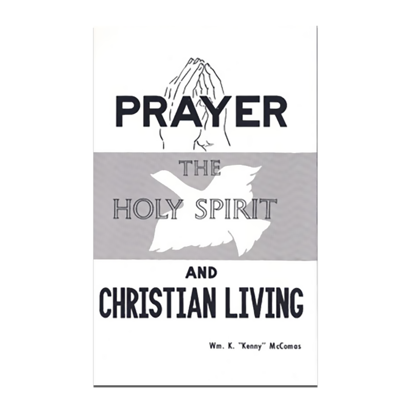 Book cover with line-drawn praying hands, a dove silhouette over 