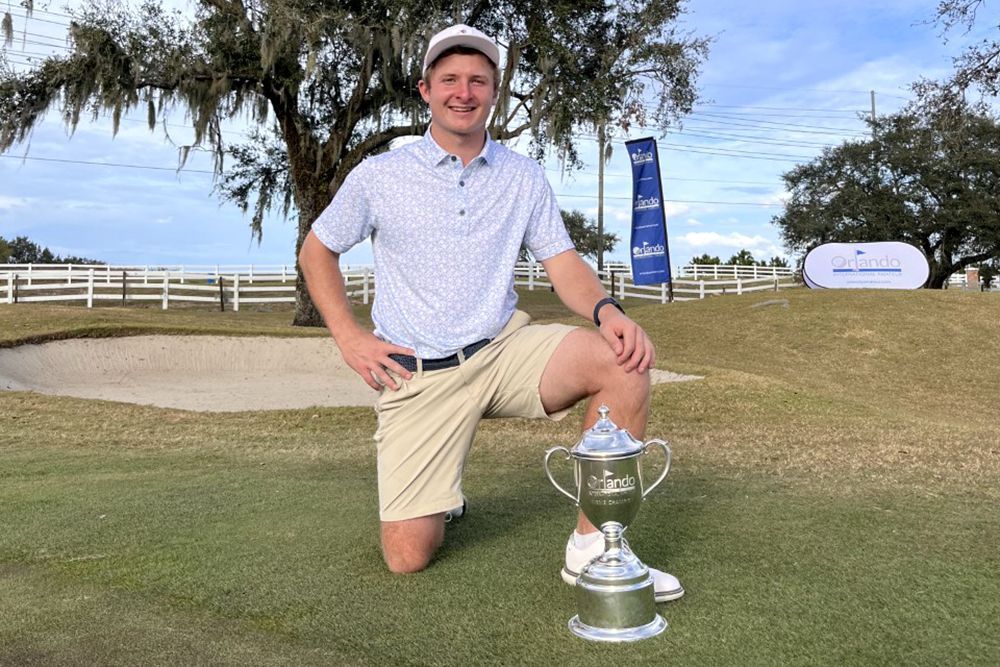 Carson Bacha closed out 2022 with a win at the Orlando International Amateur.