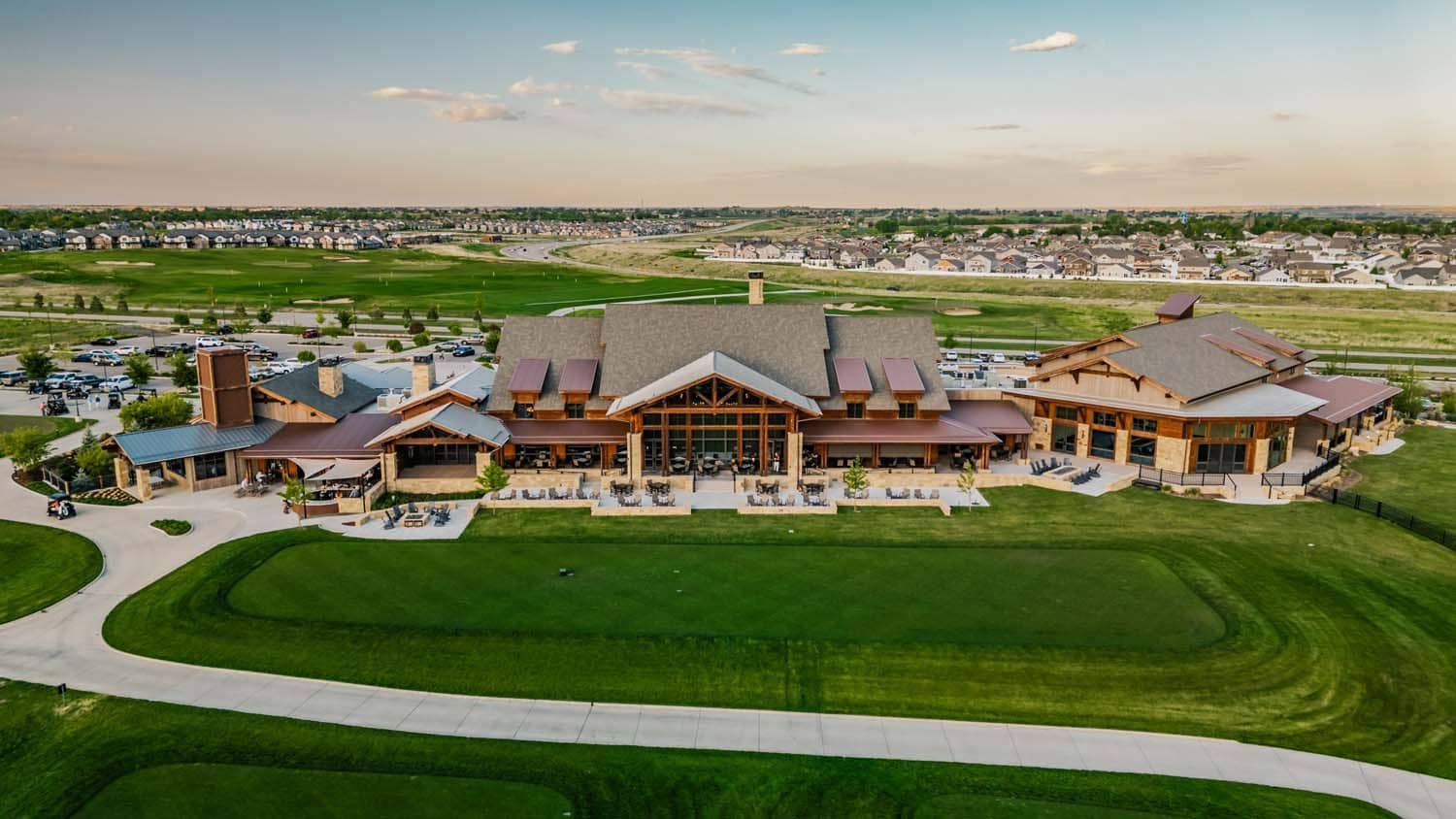 State-of-the-art clubhouse at TPC Colorado exemplifying innovation in golf club design and premium amenities.
