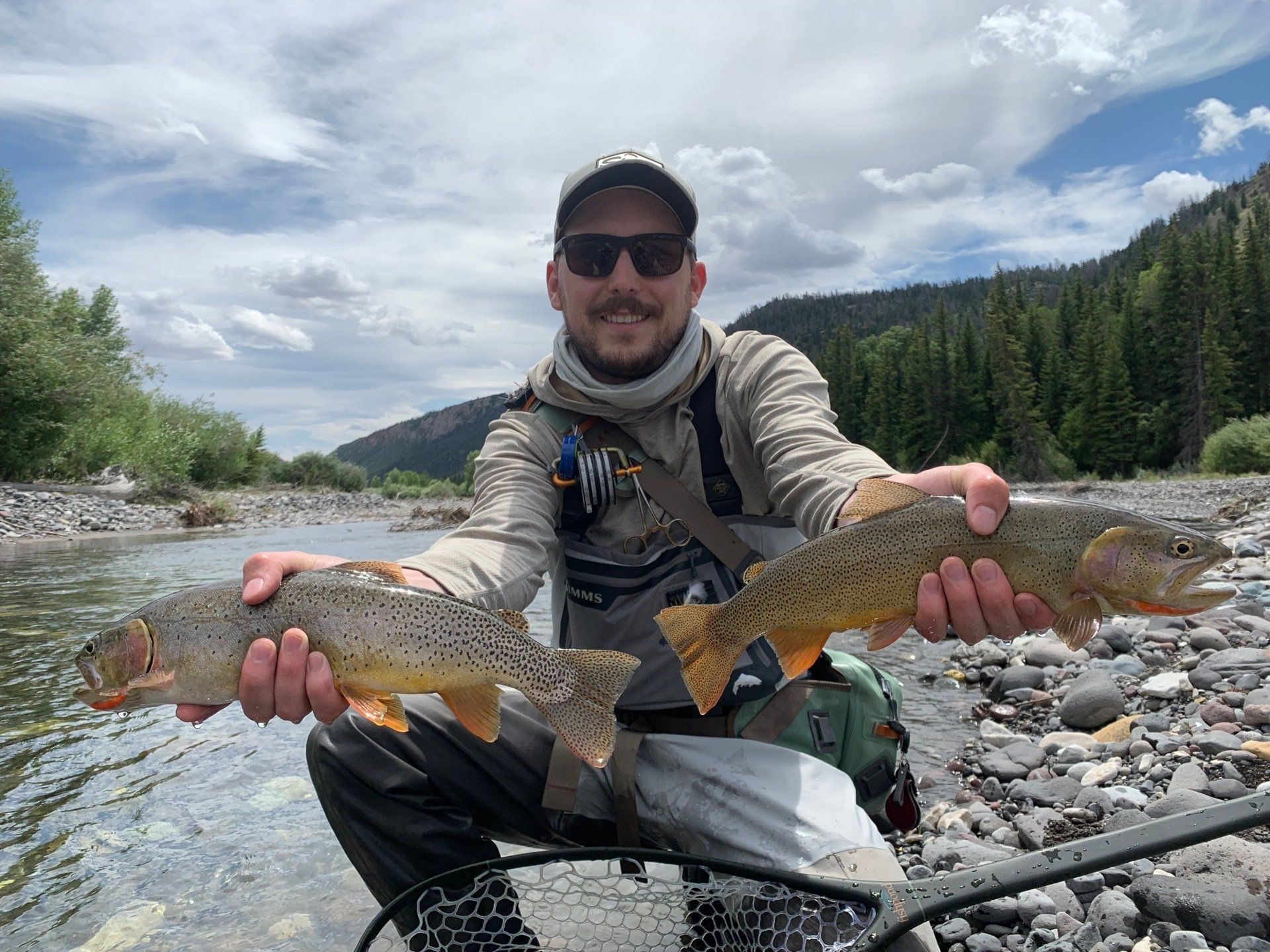 brown trout, cutthroat trout, fly fishing, guiding, Wyoming, dry flies
