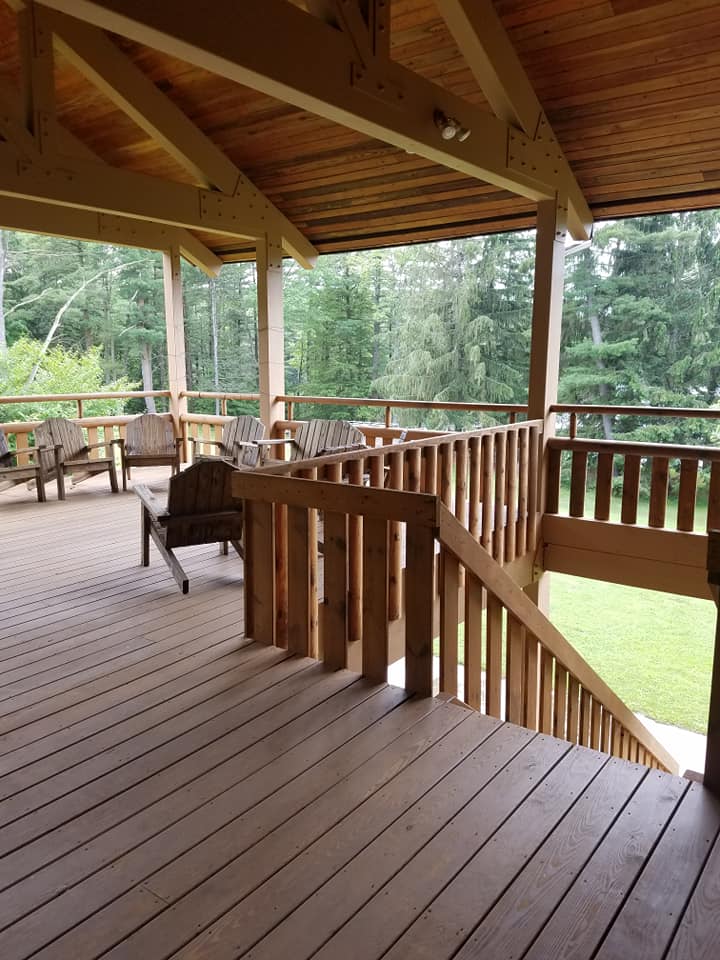 Newly Varnish Wooden House Deck — Endicott, NY — Richard J. Woloszyn Painting