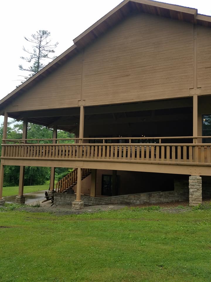 Newly Varnish Event House Deck — Endicott, NY — Richard J. Woloszyn Painting