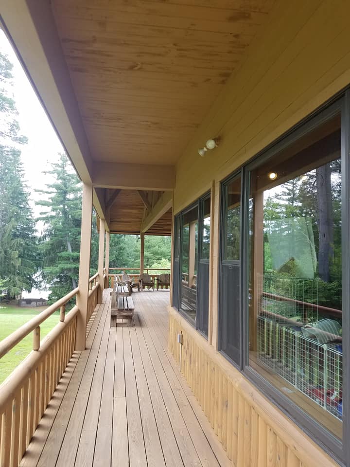 Newly Varnish Deck — Endicott, NY — Richard J. Woloszyn Painting