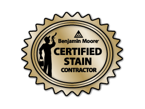 Benjamin Moore  Certified Stain Contractor