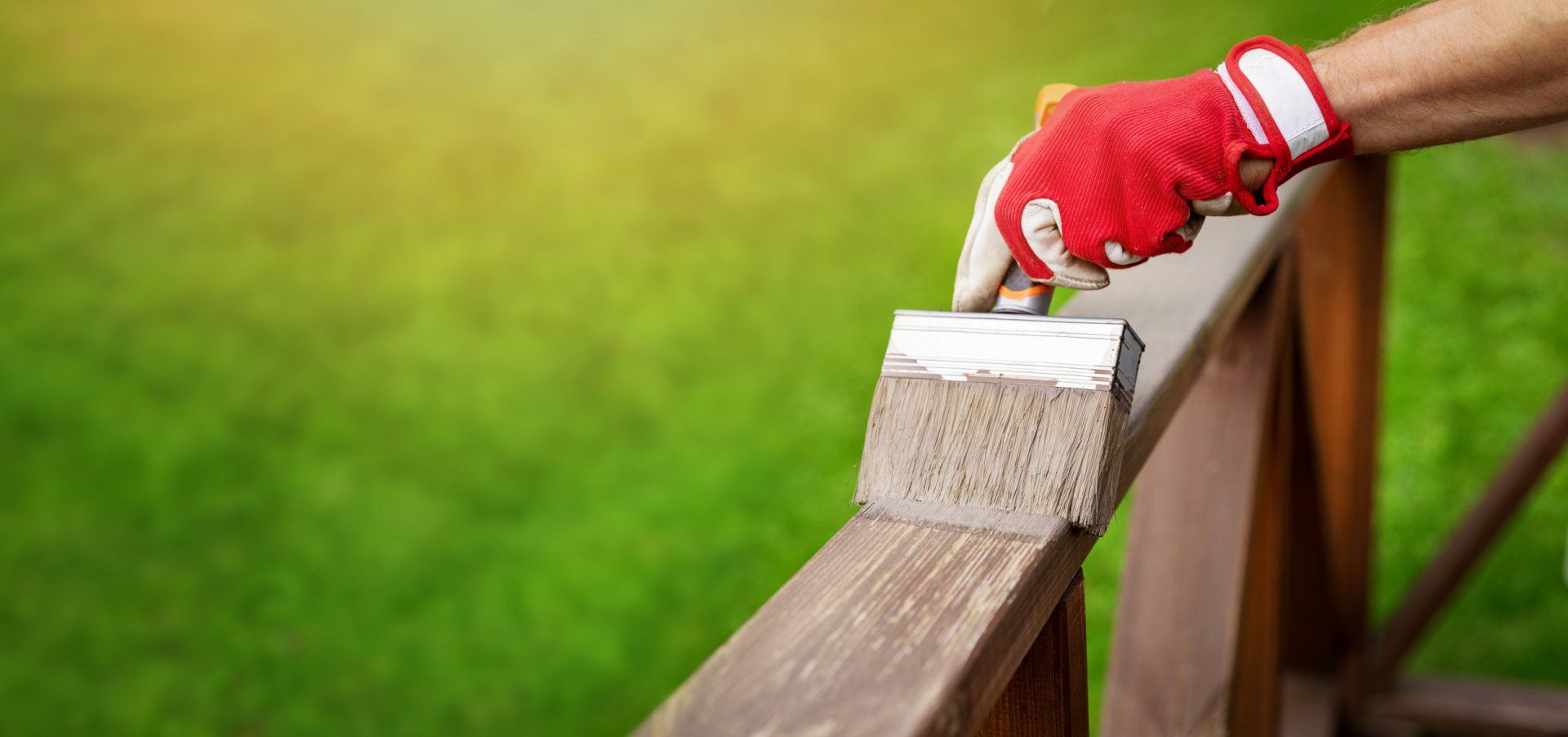 Varnishing Deck Fence — Endicott, NY — Richard J. Woloszyn Painting