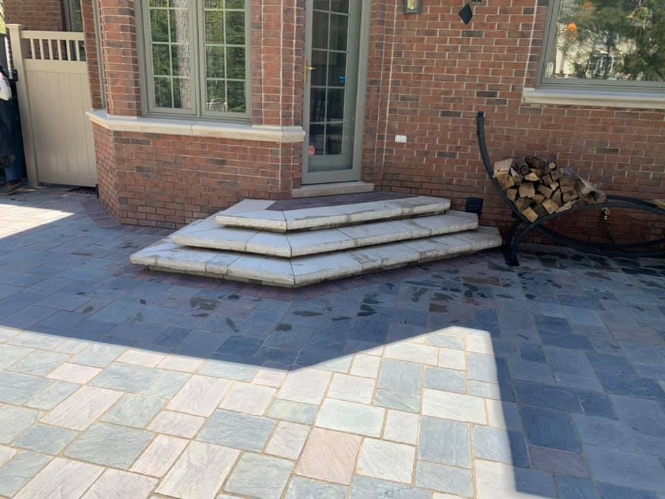 Patio Stairs After — South Bend, IN — New Generation Landscaping and Lawn