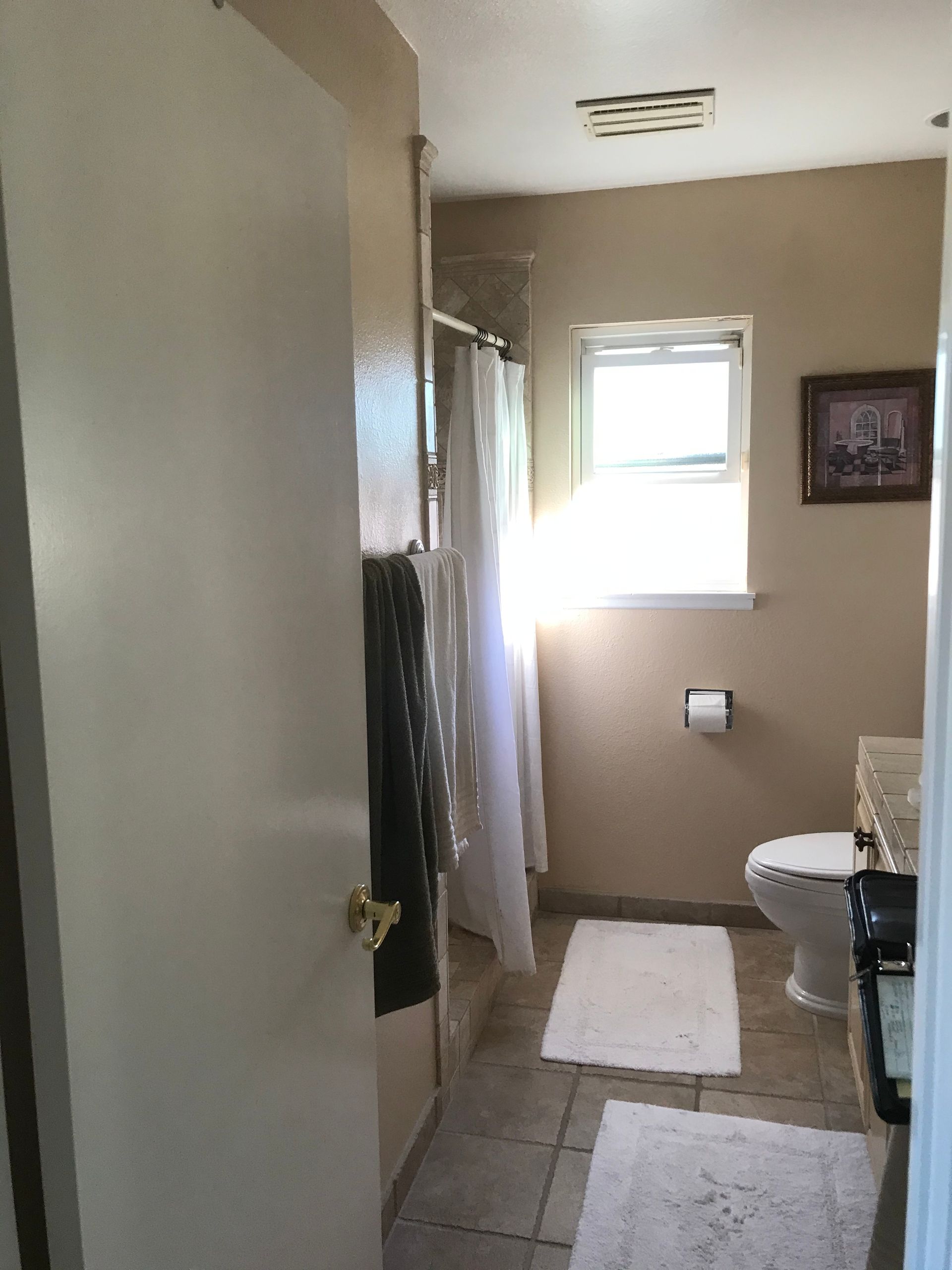 Before image of a bathroom before addition and remodel, Oak Park, CA 