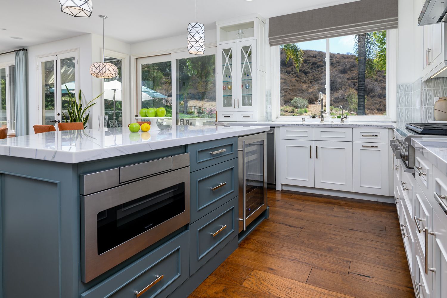 Microwave Drawer and Wine Cooler in Island, Simi Valley