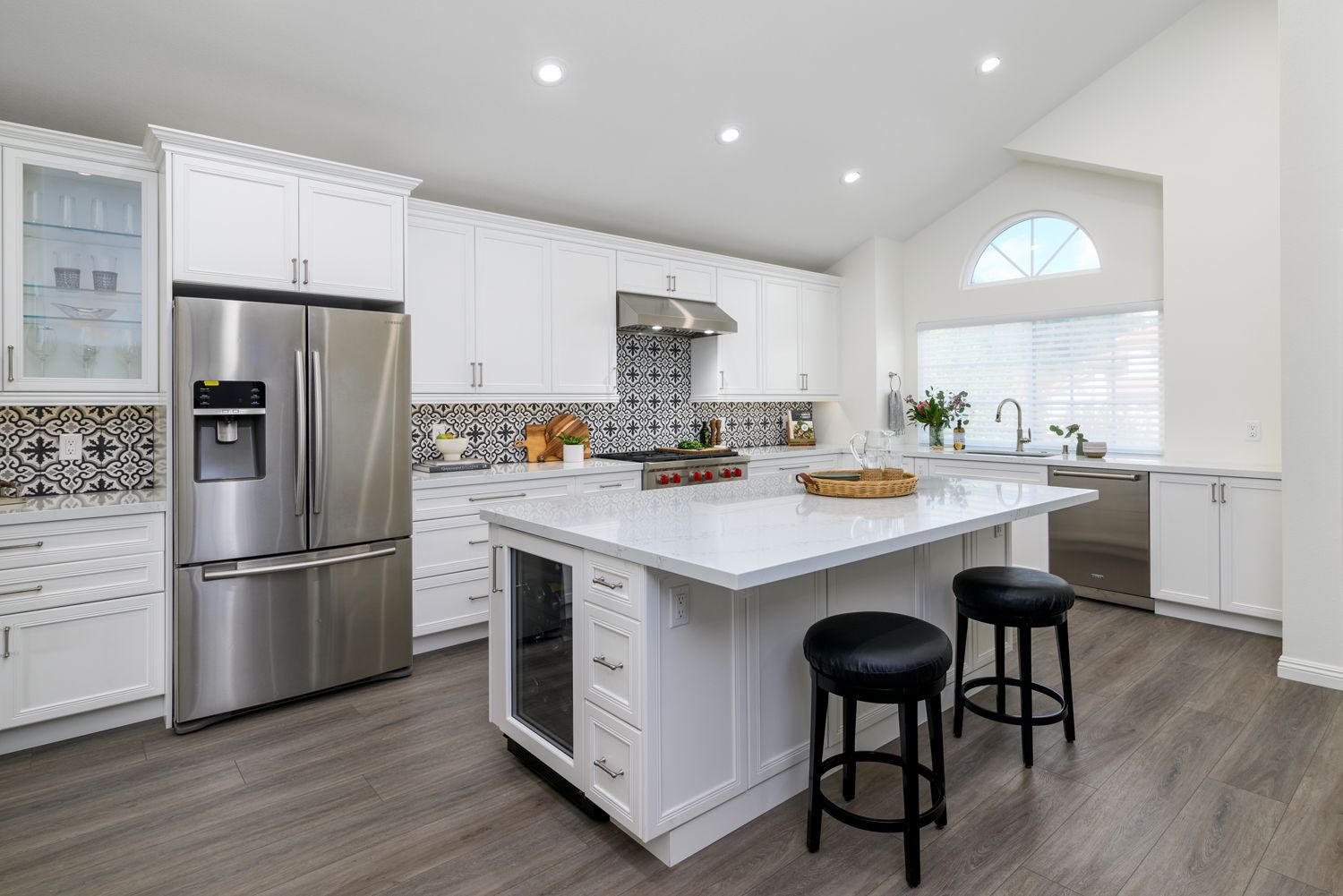 stunning, classy, high-end, all white kitchen remodel, Thousand Oaks, CA  