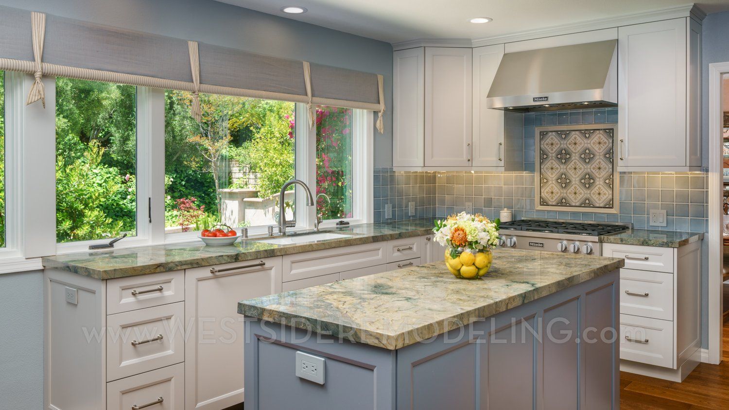 Natural Stone Countertops in Dazzling Swirls, Newbury Park