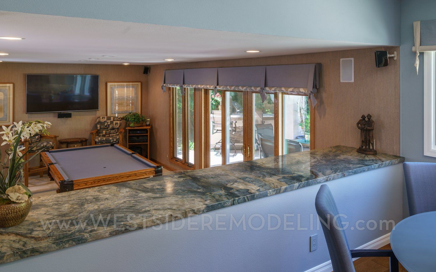 Natural Stone Countertops, Kitchen and Family Room Remodel, Newbury Park