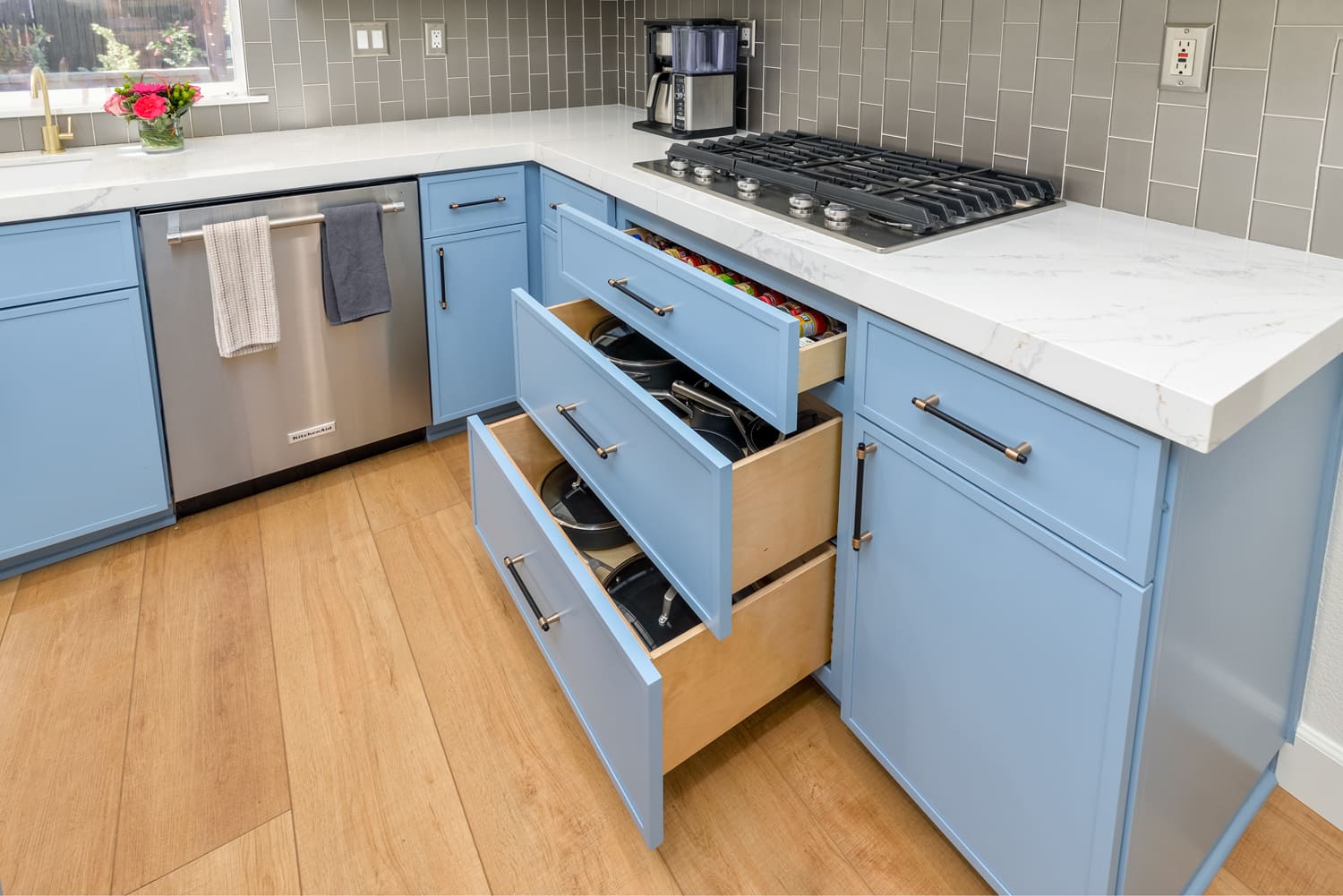 Pots and Pans Drawers, Kitchen Reface, Camarillo