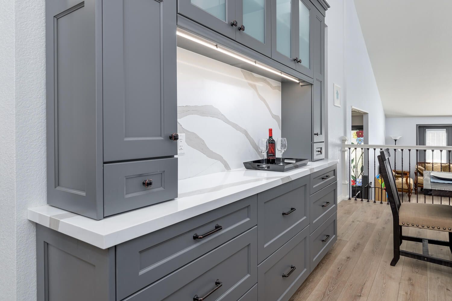 Buffet Cabinetry in Kitchen Remodel, Santa Rosa Valley