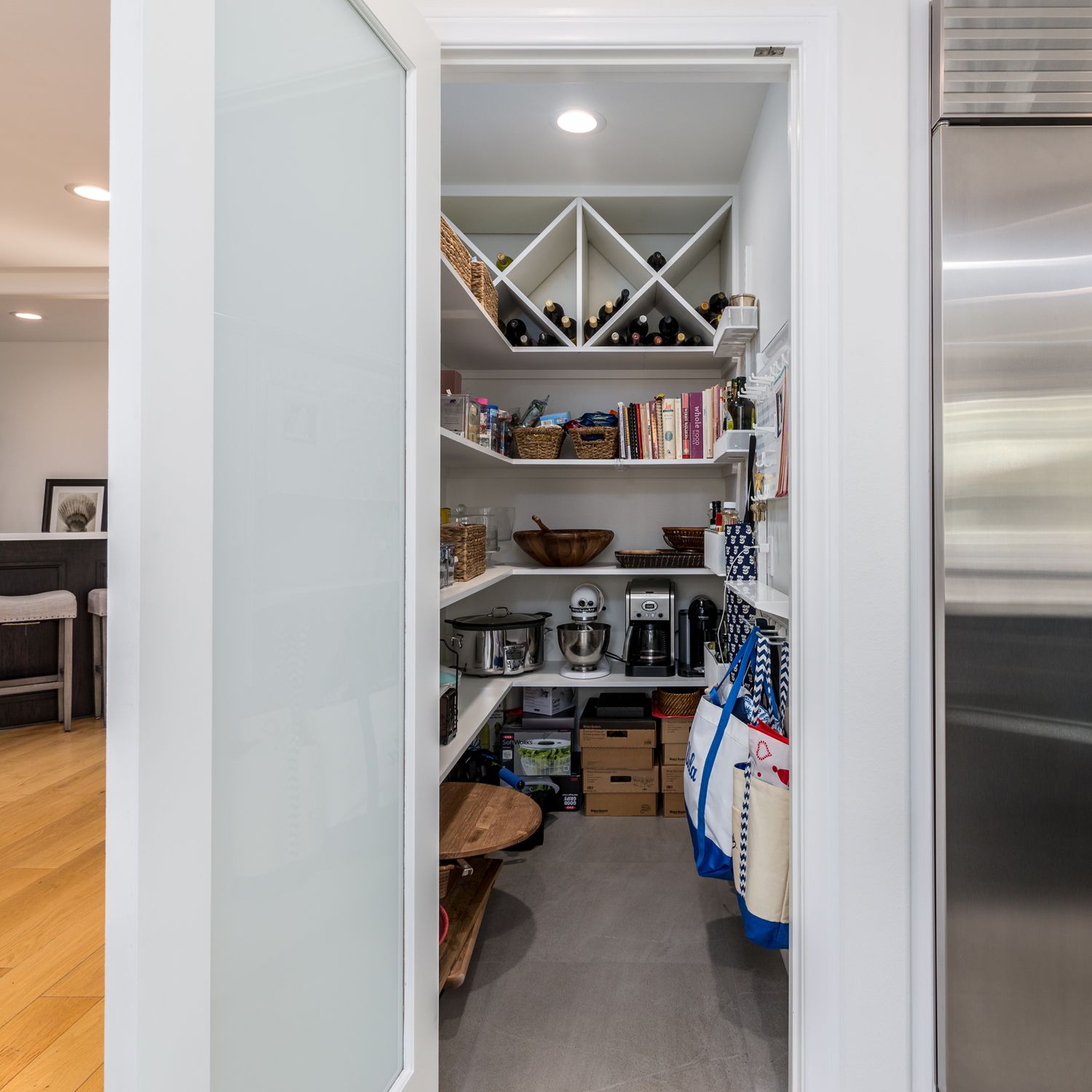 image of a walk in pantry, Oak Park, CA Kitchen Remodel 