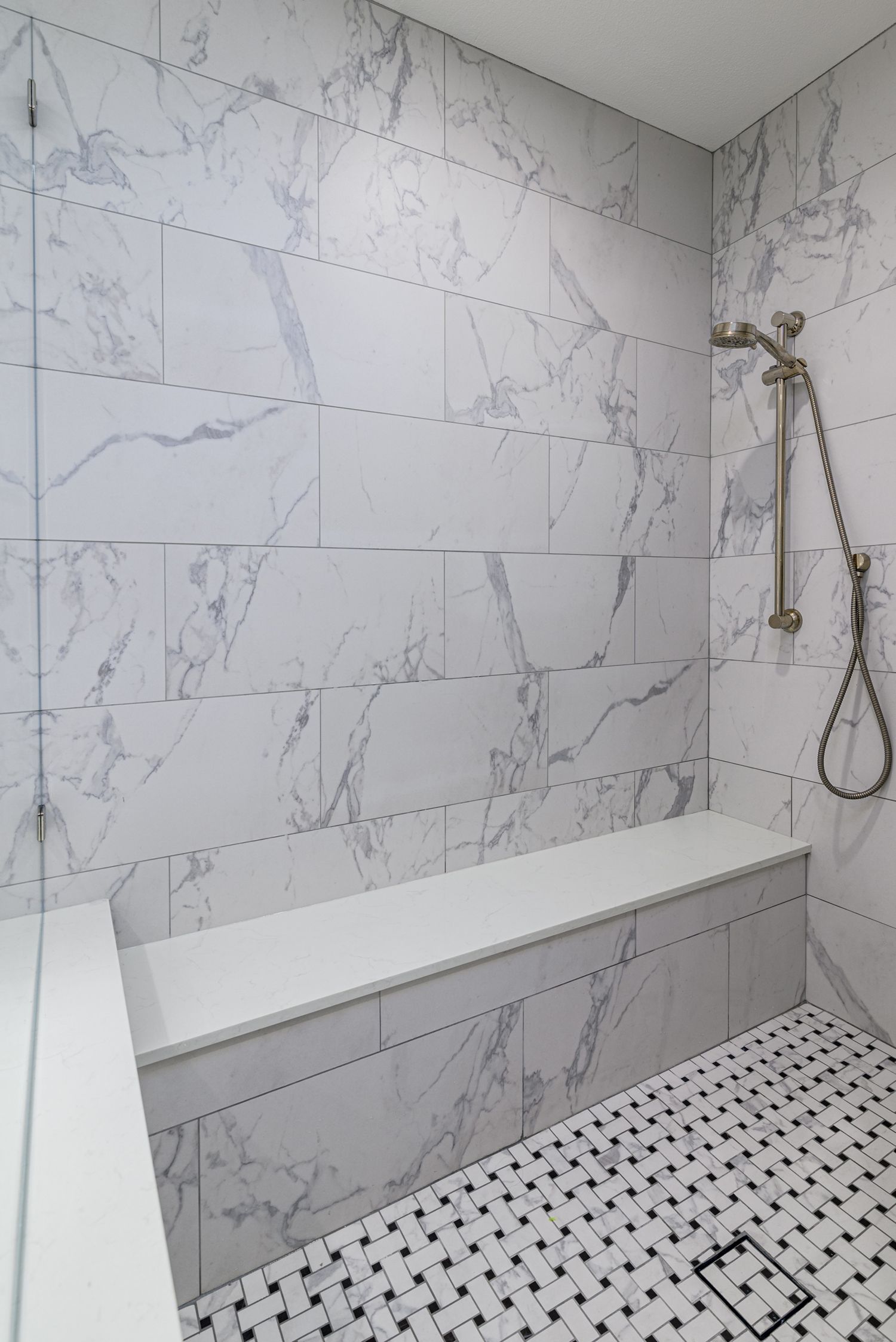 Gorgeous Large Format Tile, Shower, Master Bathroom Remodel, Simi Valley