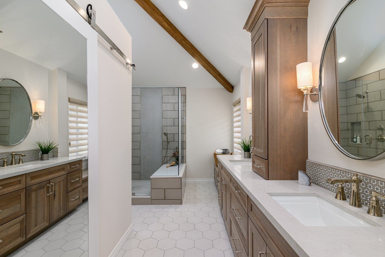 Light wood on master bathroom vanity, Newbury Park, Bathroom Remodel