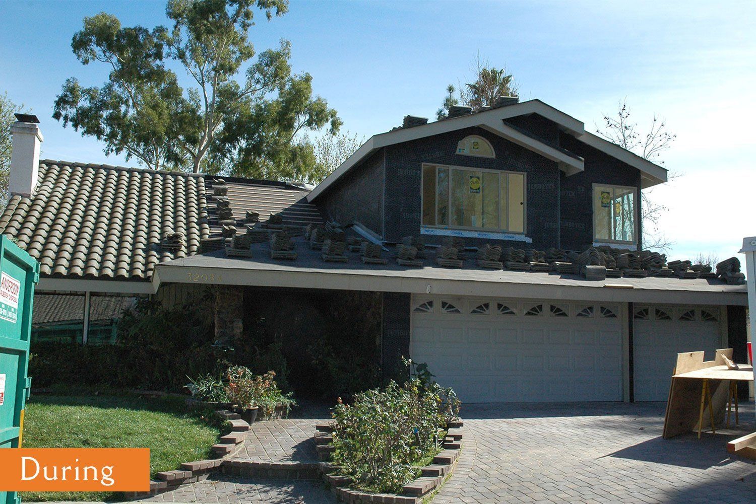 During Construction, Second Story Master Suite Addition, Westlake Village, CA 