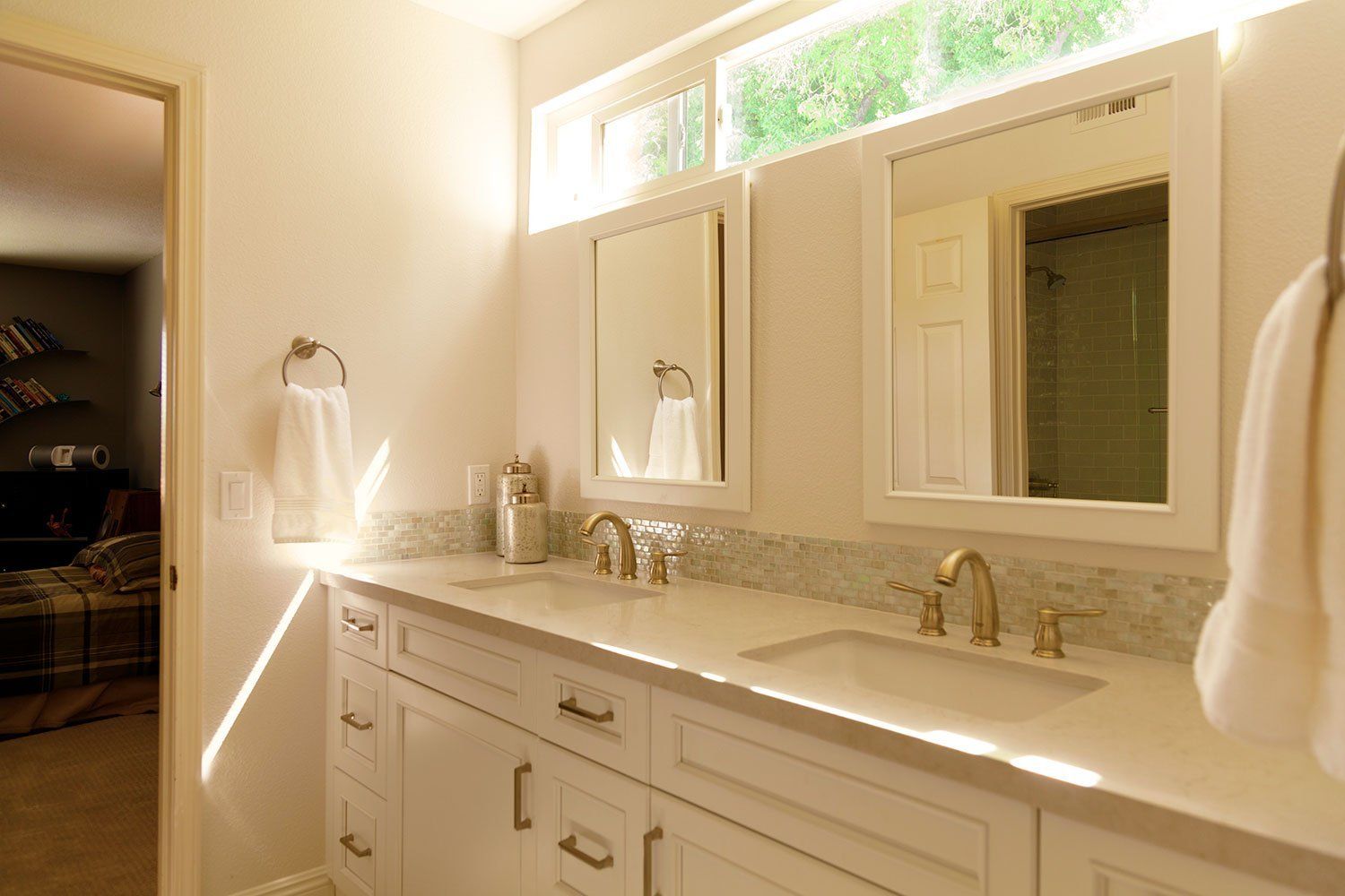 Soft & Bright Jack & Jill Bathroom Remodel, Thousand Oaks
