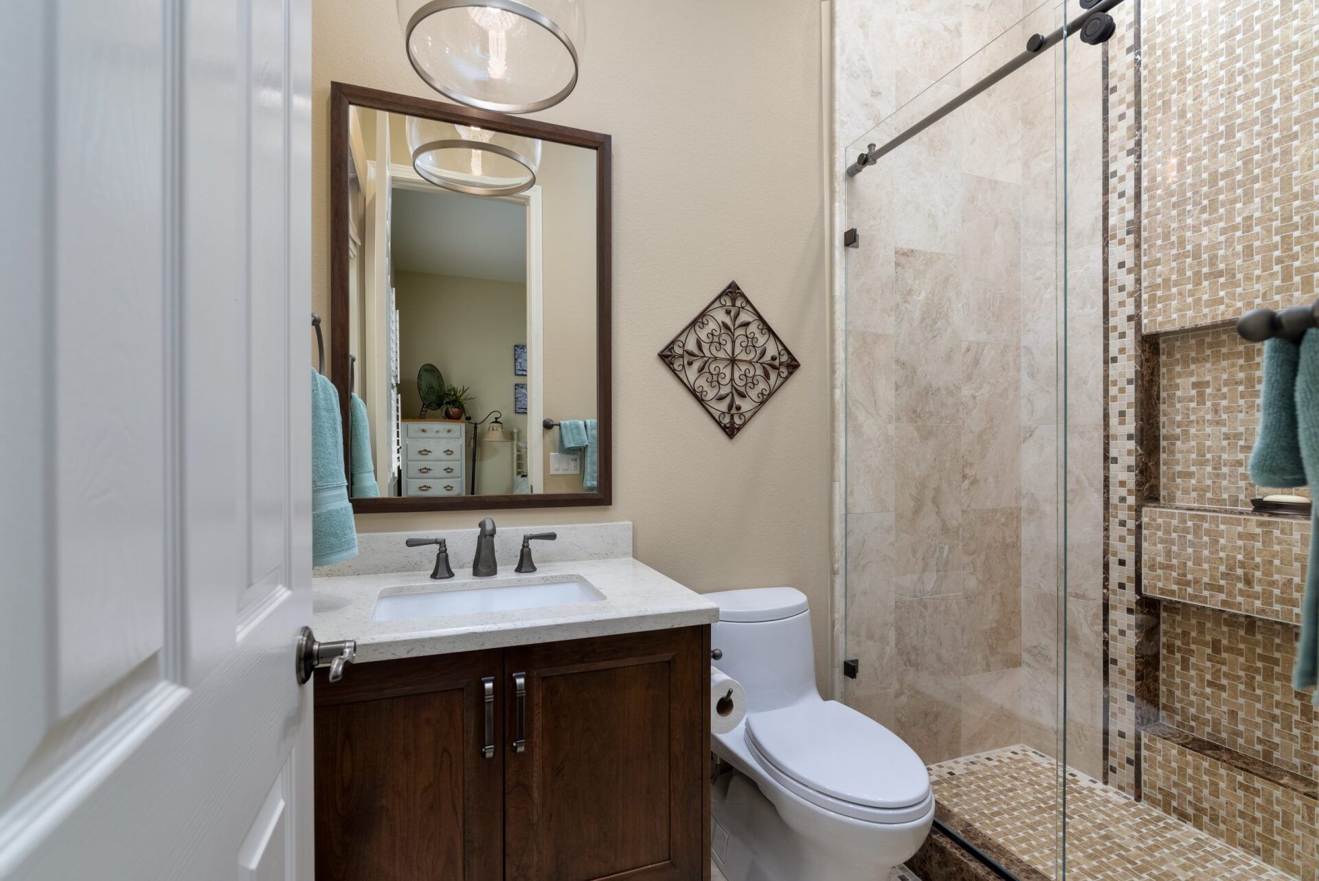 Handsome Guest Bath Remodel, Dos Vientos Neighborhood, Newbury Park