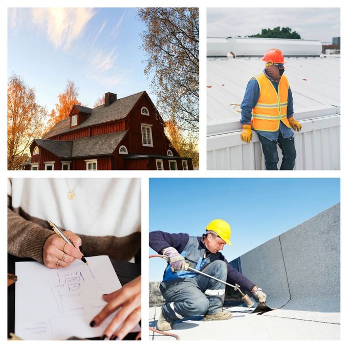 Roof Services Collage