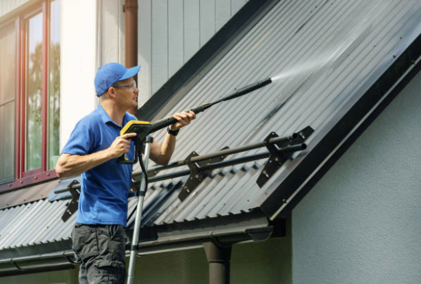 Roof cleaning roof