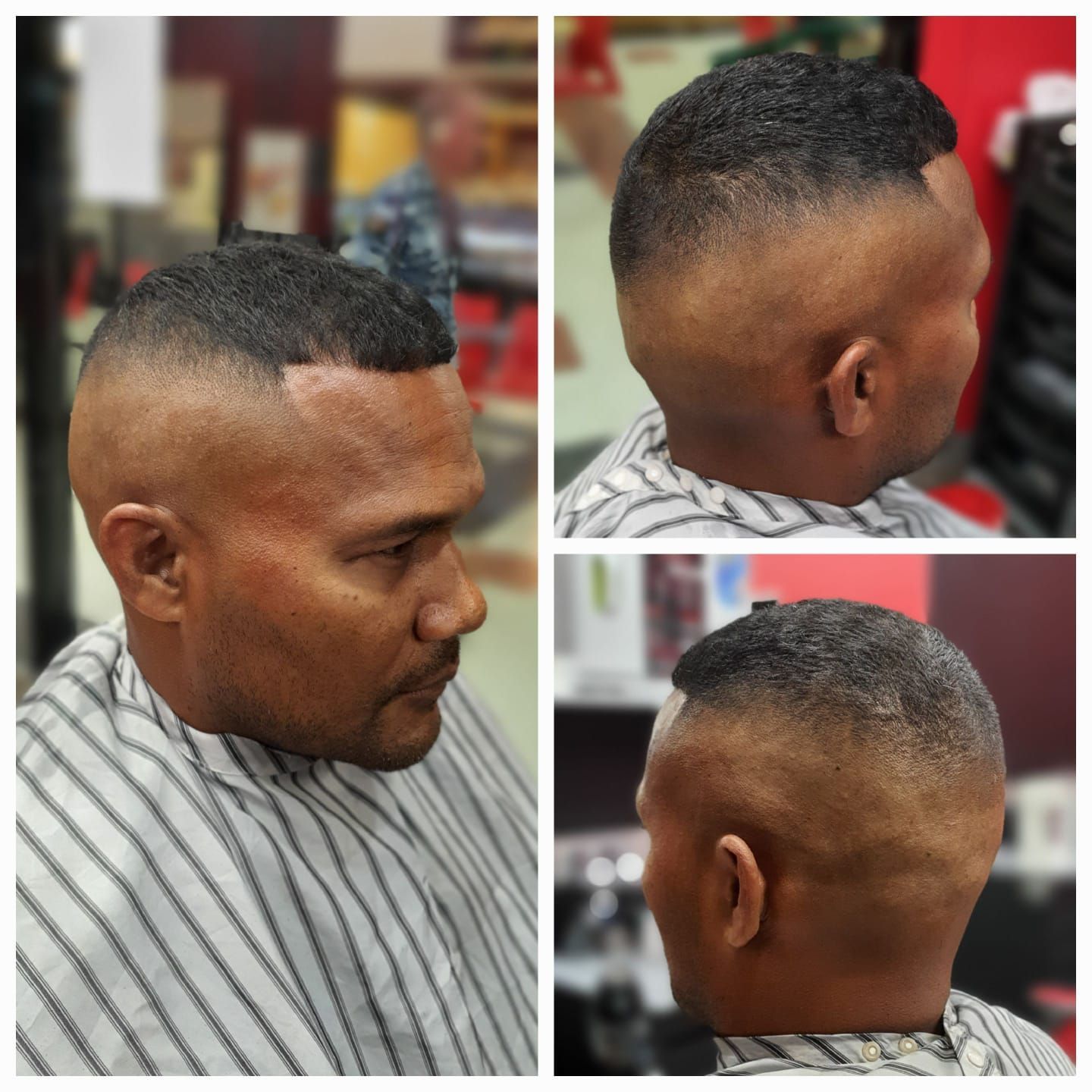 A Barbershop Scene Where a Man With Stylish Hair Is Getting a Cut — Hair Obsession Barber in Nightcliff, NT