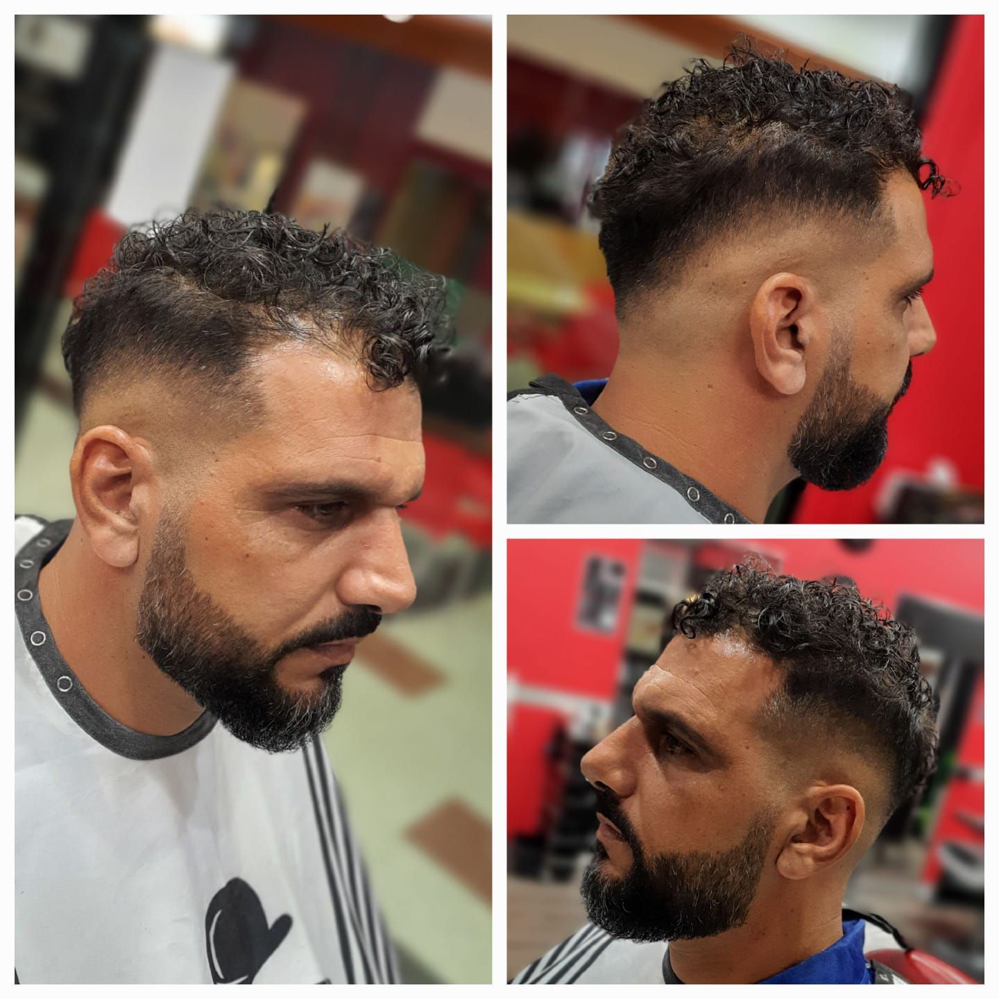 A Man With a Beard is Getting His Hair Cut by a Barber — Hair Obsession Barber in Nightcliff, NT