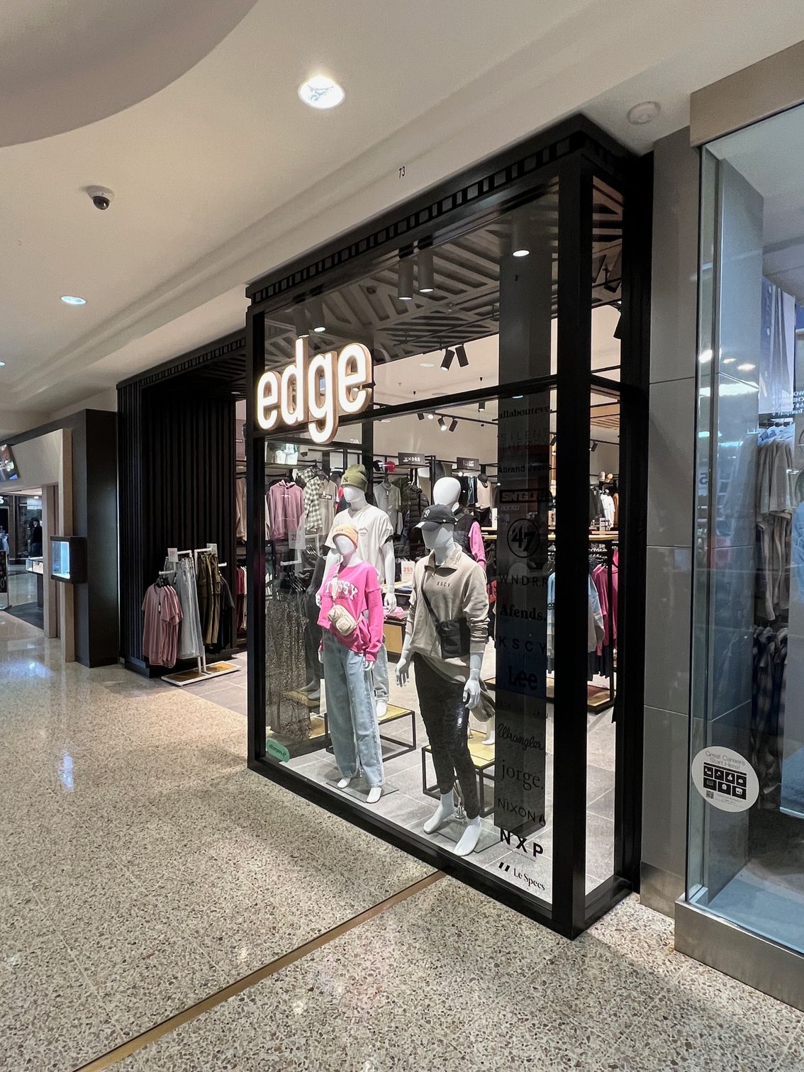 A Store Called Edge is Located in a Shopping Mall — Rooney Glass in Coffs Harbour, NSW