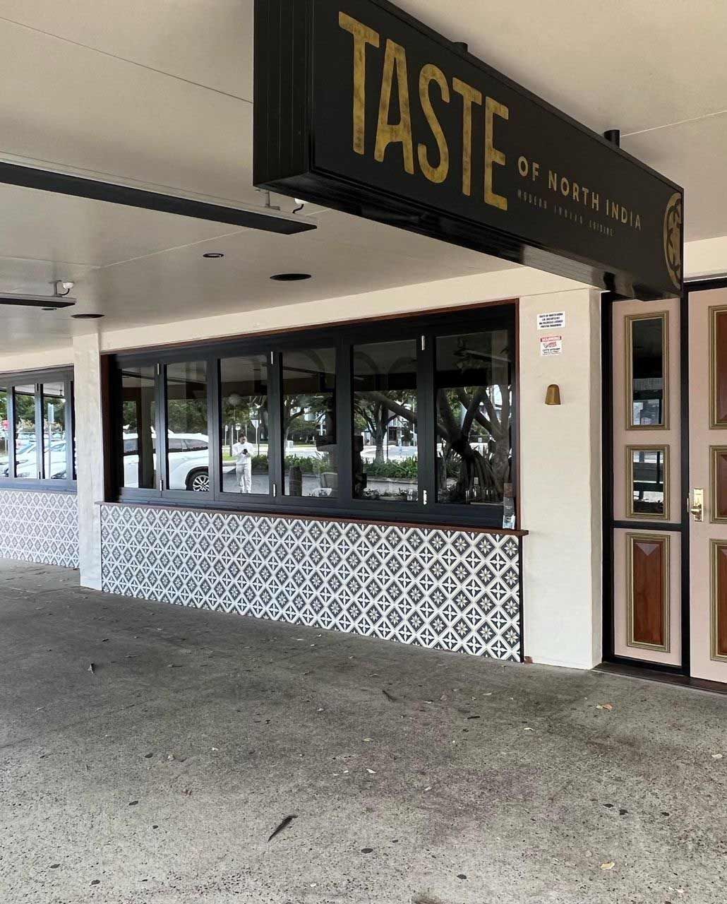 A Restaurant With A Signage — Rooney Glass in Coffs Harbour, NSW