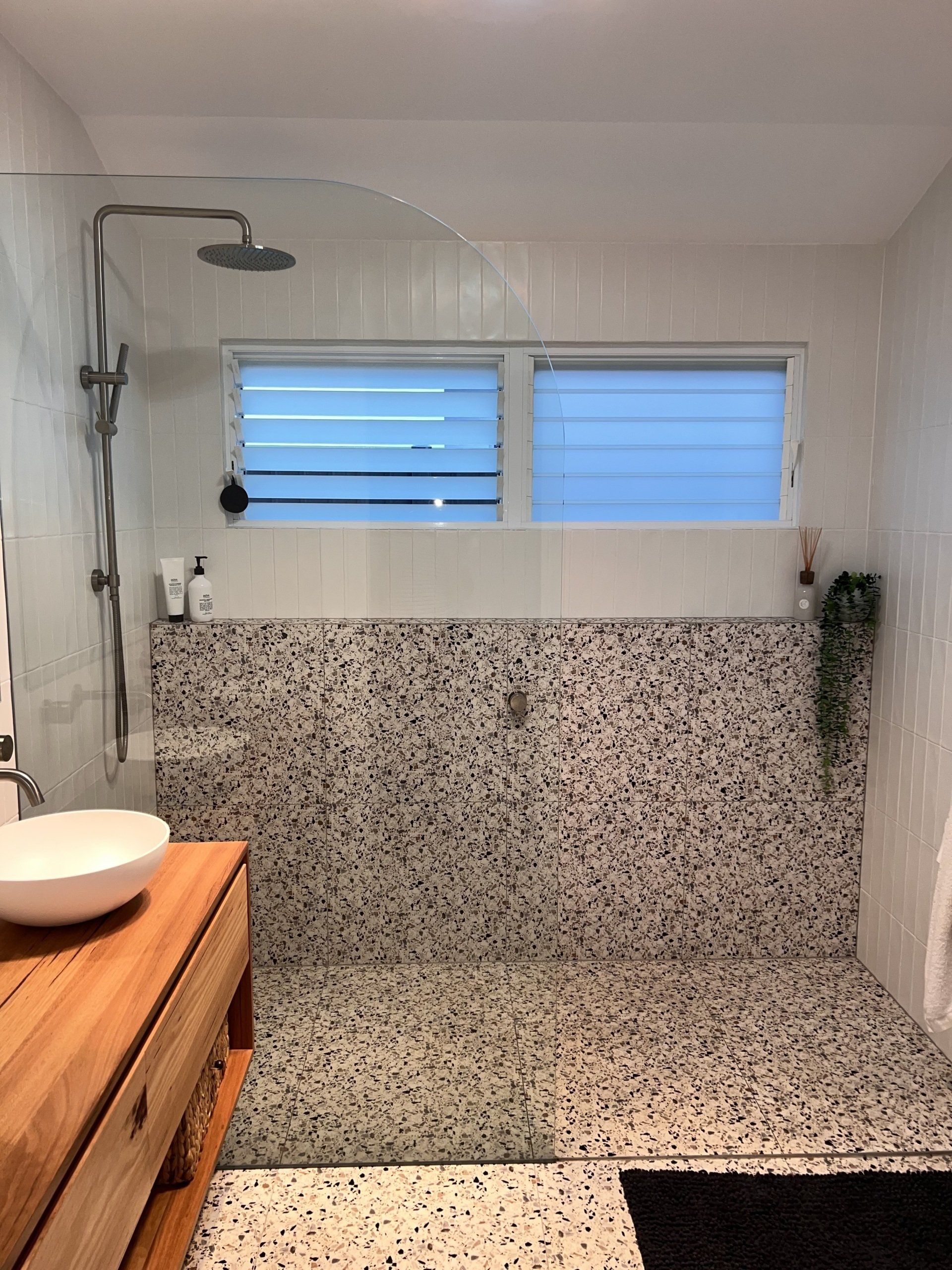 New Ensuite Bathroom Shower Screen — Window Glass Repair and Installation in Coffs Harbour, NSW