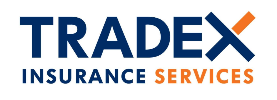 Logo for Tradex Insurance Services: blue text with orange "X", "SERVICES" in orange.