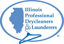 The logo for illinois professional drycleaners and launderers