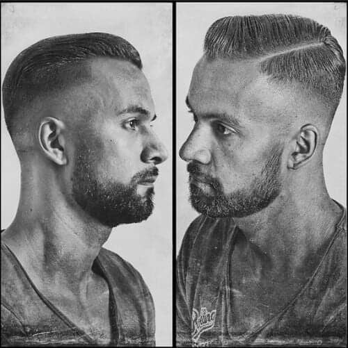 Side By Side Of Newly Haircut Men — Haircuts Services in Wilsonton, Qld