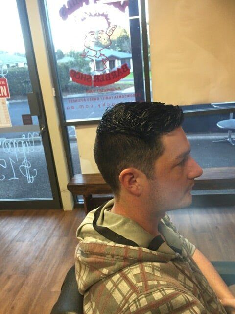 Side View Of Man's Haircut — Haircuts Services in Wilsonton, Qld