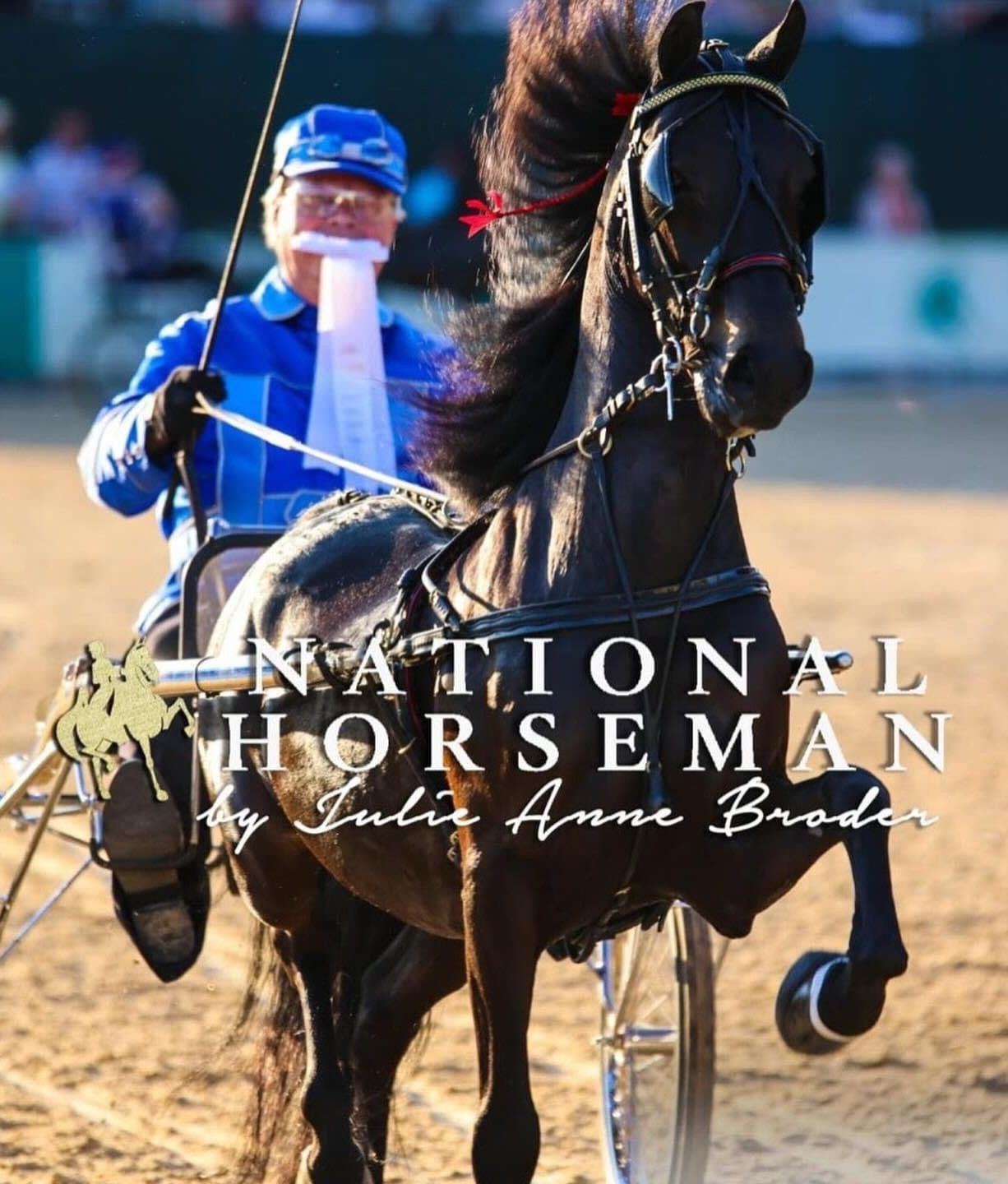 photo of man driving Hackney roadster pony at Lexington Jr. League Horse Show