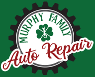 Murphy family auto repair logo on a green background