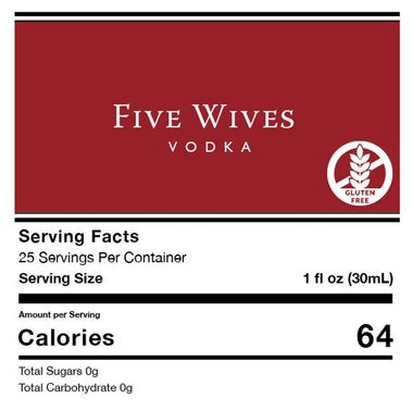 Five Wives Sinful Vodka Shot Glasses 12-pack 