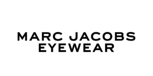 The logo for marc jacobs eyewear is on a white background.