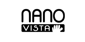 A black and white logo for nano vista