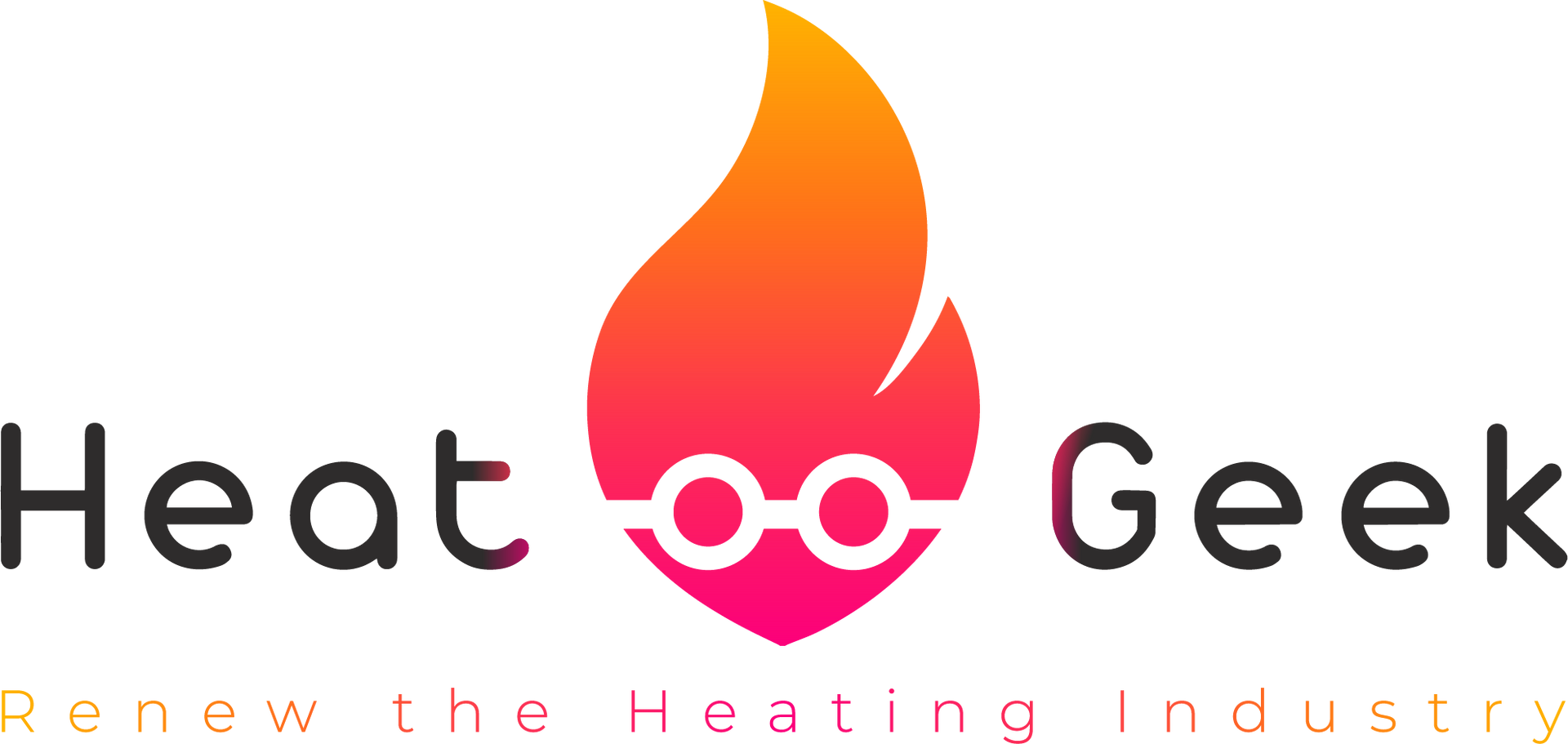 The logo for heat geek renew the heating industry