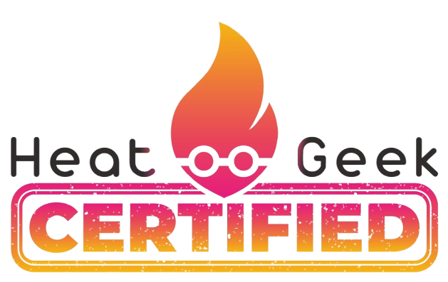 Heat Geek certified logo.