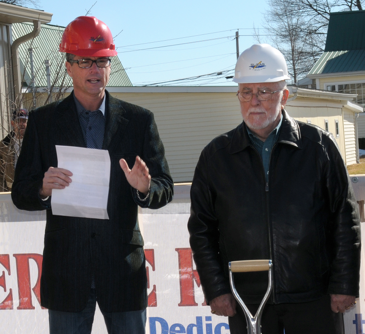 Bill Griffin Ernie Hall Breaking Ground