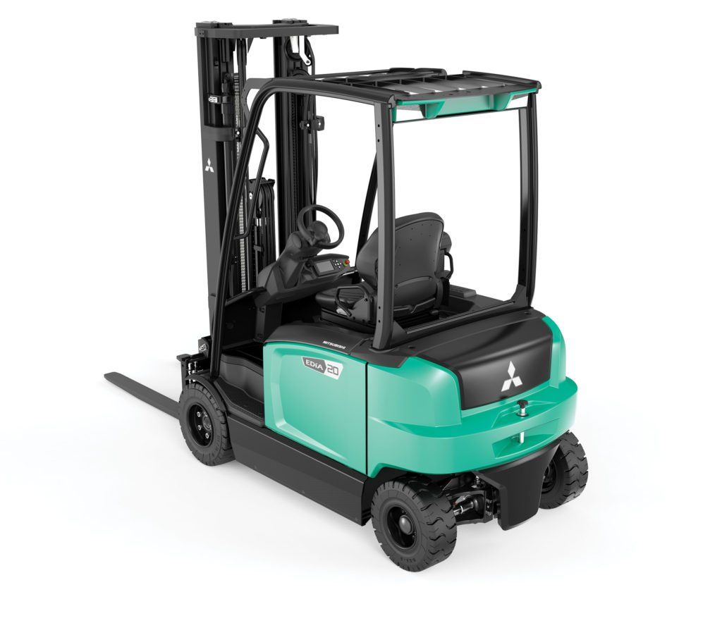 Small electric Mitsubishi forklift truck