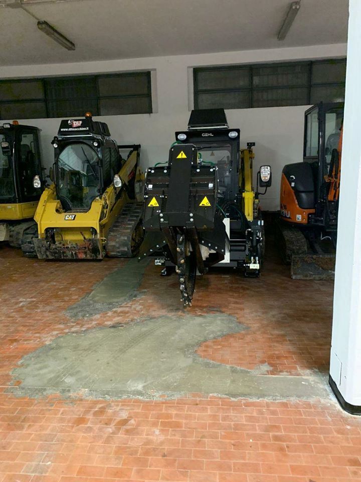 Lavori per l'installazione della fibra ottica