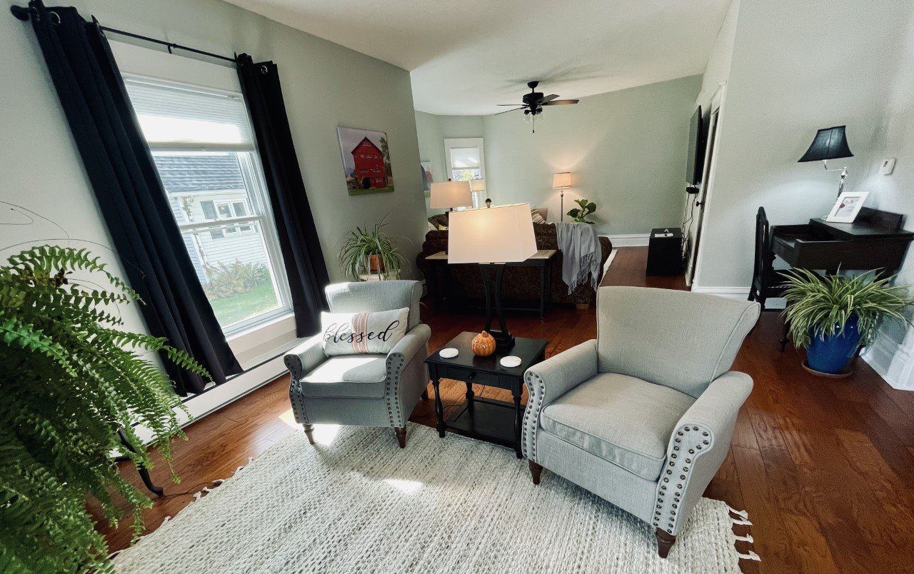 Brown Street Bungalow | Middlebury, Indiana Amish Country | Living Room